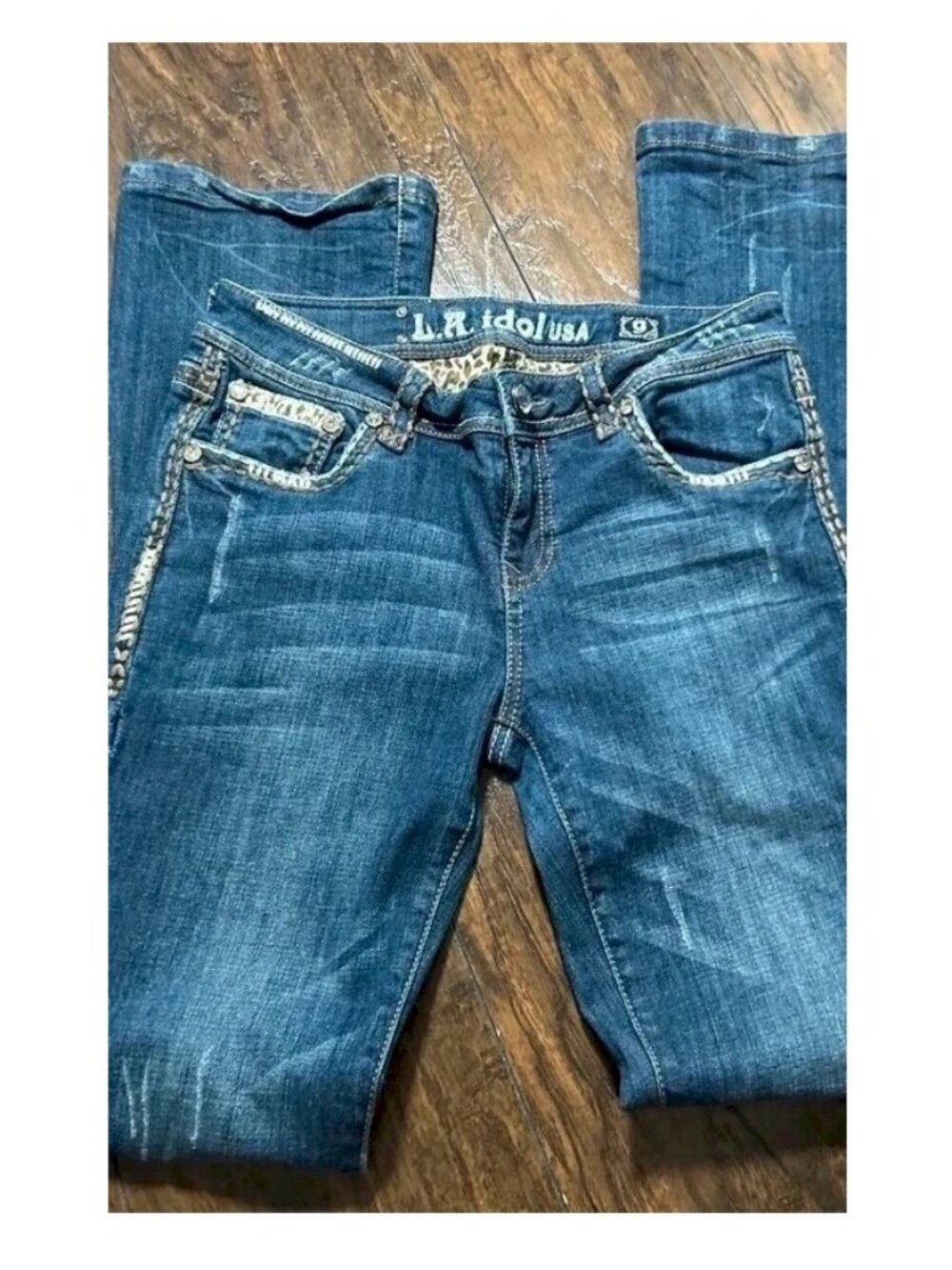 LA Idol boot cut blue jeans size 9